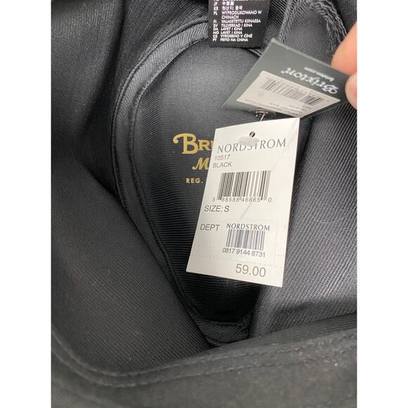 Brixton Womens Size Small Welsey Cotton Fedora Hat Black NEW - Picture 9 of 9